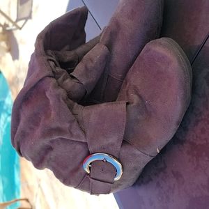 Slouchy Grey boots 6.5